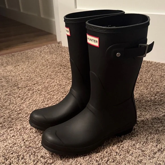 Hunter original Short Black Boots - Picture 1 of 8